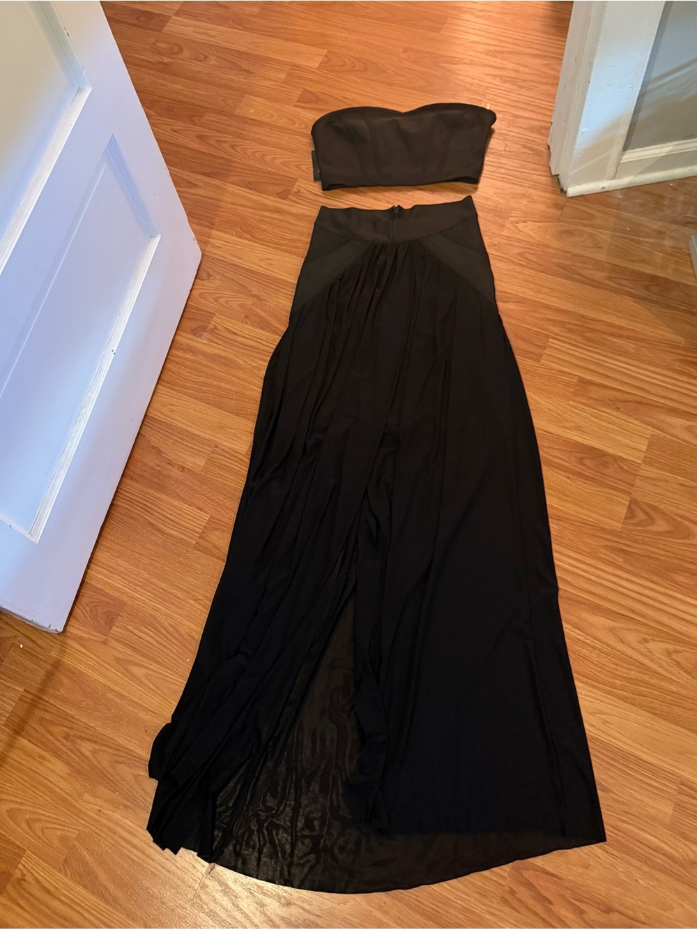 WOW couture Black Two-Piece Evening Set